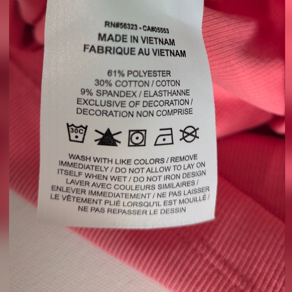 Jordan Nike New Women's Ribbed Cropped Polo Shirt Size L Color Pink Crop Top - Picture 7 of 11